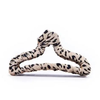 Satin Wrapped Claw Clip - Leopard