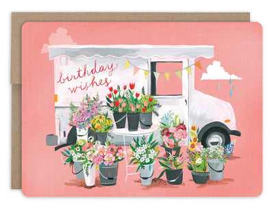 Birthday Wishes Truck Card