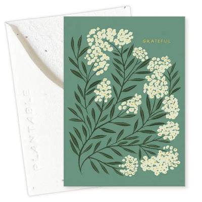 Plantable Card - Grateful Sprout - Thank You Mini Greeting Card 2.5