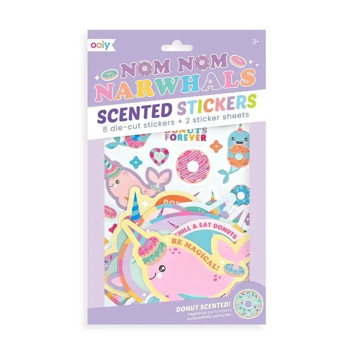 NOM NOM NARWHALS SCENTED STICKERS