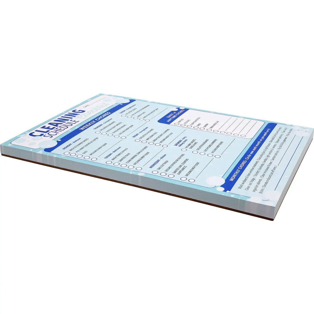 Cleaning Schedule Checklist Note Pad