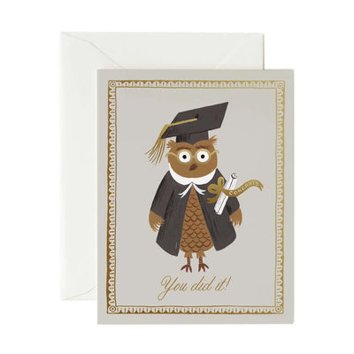 Congrats Owl Graduation Card