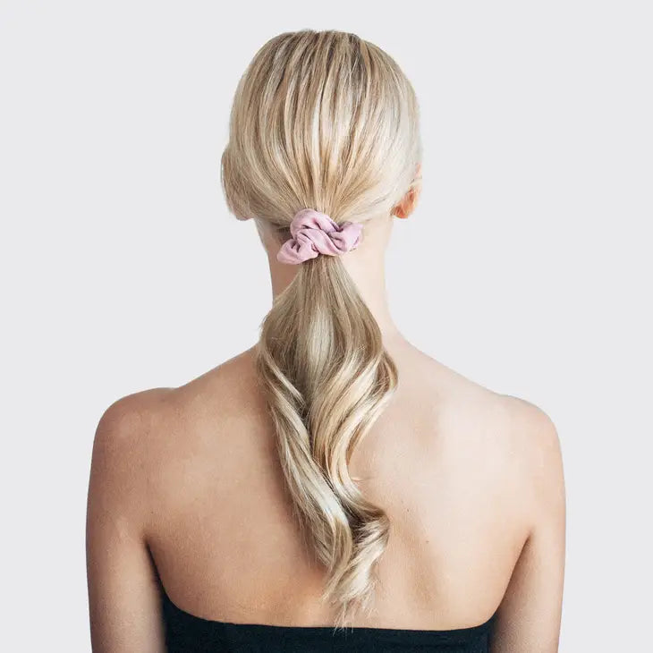 Assorted Textured Scrunchies 5pc Set - Terracotta