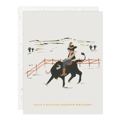 Plantable Card - Bucking Awesome - Birthday Card