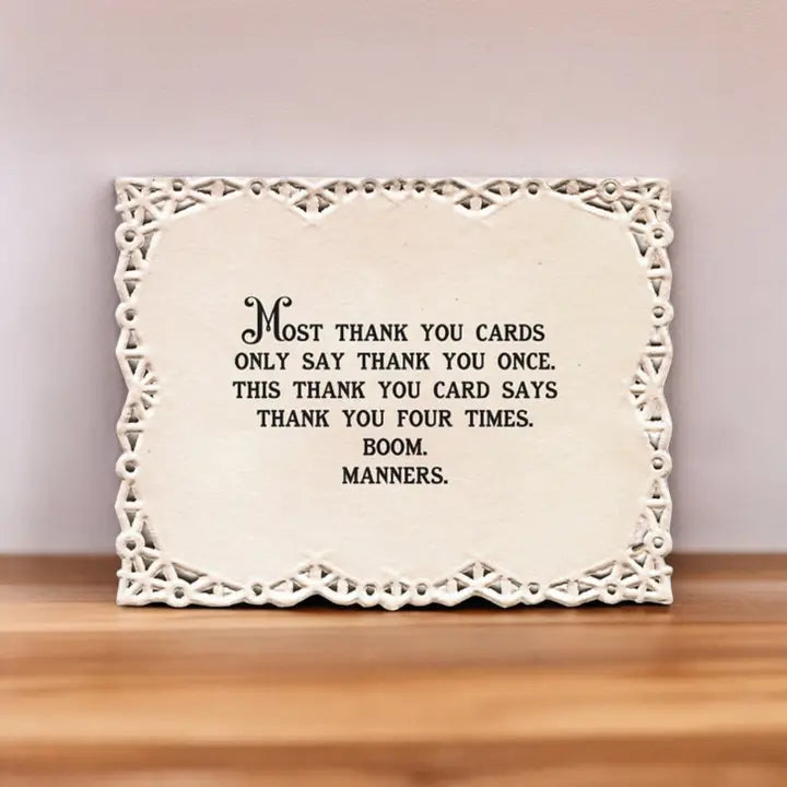 Repeated Thank You Card