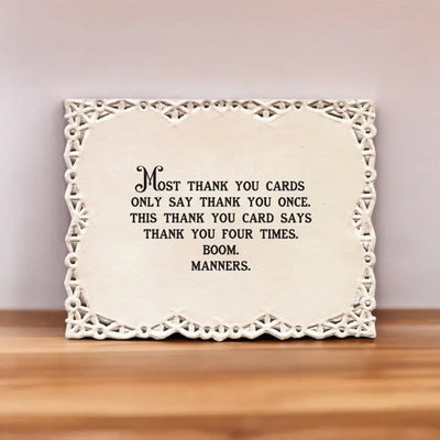 Repeated Thank You Card