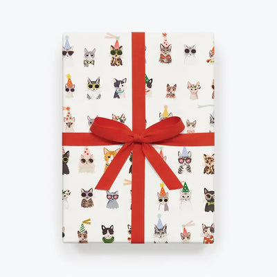 ROLL OF 3 COOL CATS WRAPPING SHEETS