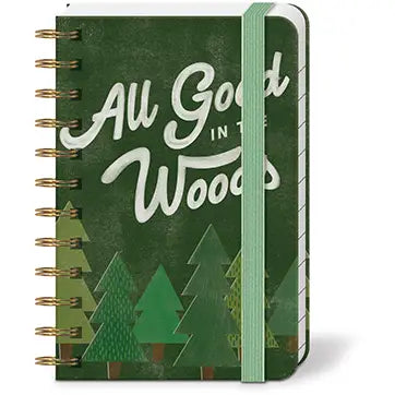 Molly & Rex Spiral Pocket Notebook -All Good in the Woods