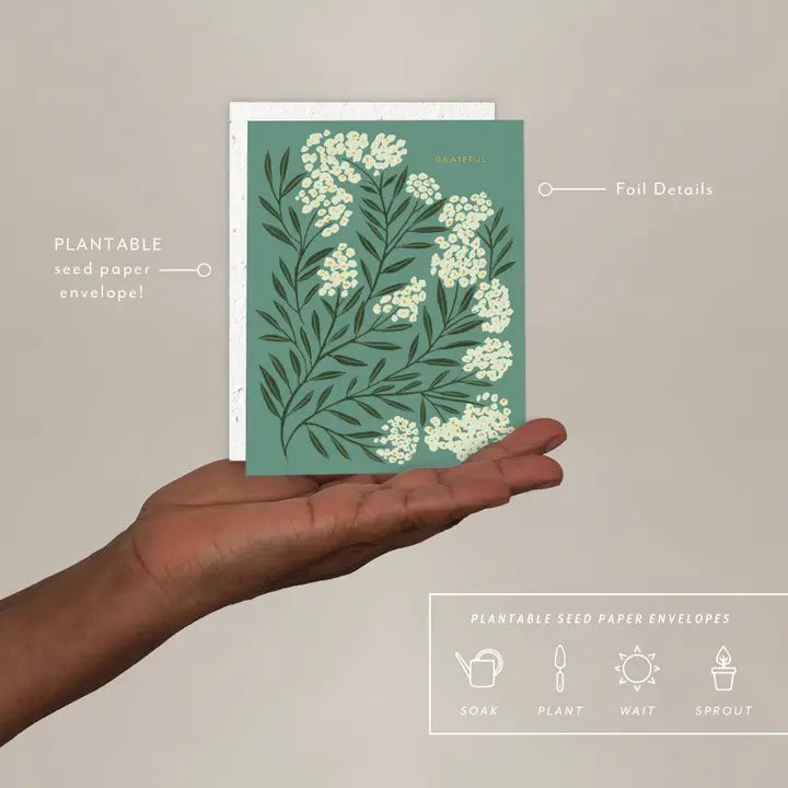 Plantable Card - Grateful - Thank You Card