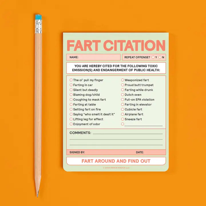 Fart Citation Nifty Note