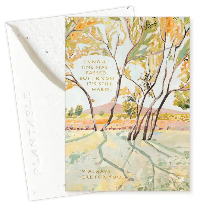 Plantable Card - In the Shade Sprout - Sympathy Mini Greeting Card