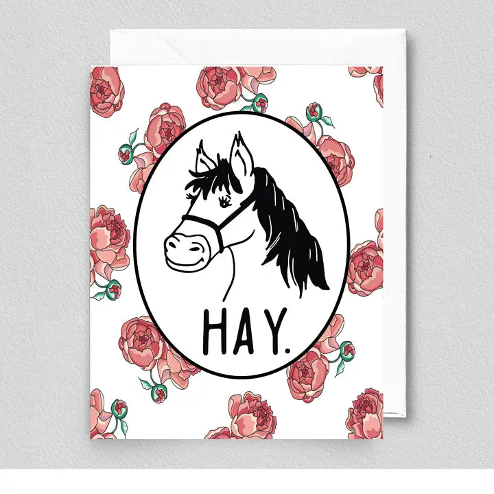 Hay Greeting Card
