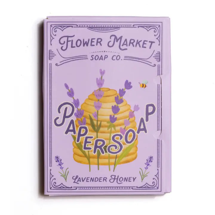 Paper Soap – Lavender Honey Scent, Travel Size