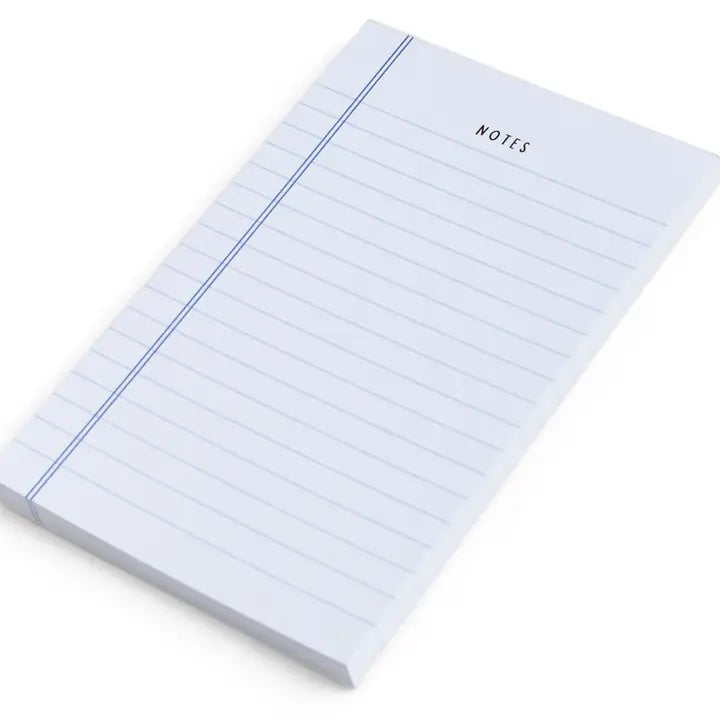 Blue Notes 4x6 Notepad