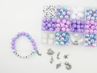 MERMAID DIY BRACELET CRAFT KIT FOR KIDS - GIRL JEWELRY GIFT