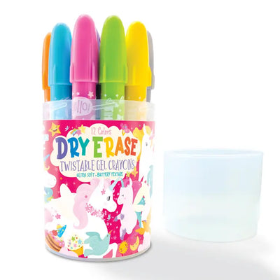 DRY ERASE TWISTABLE GEL CRAYONS - UNICORN FANTASY