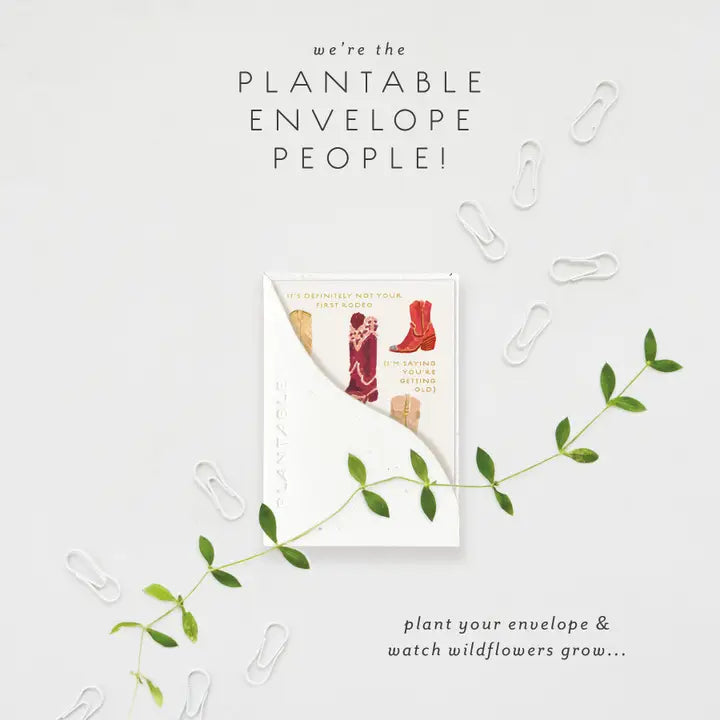 Plantable Card - Not 1st Rodeo Sprout - Birthday Mini Greet 2.5 X 3.5