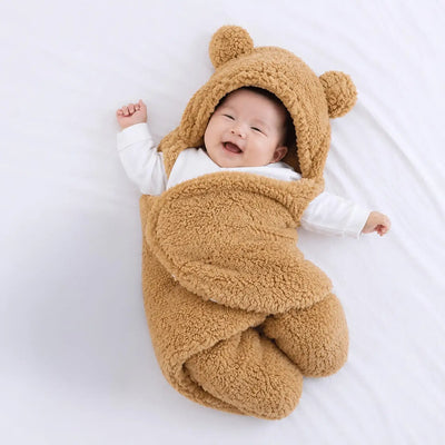 Baby Swaddle Bear Fleece Blanket