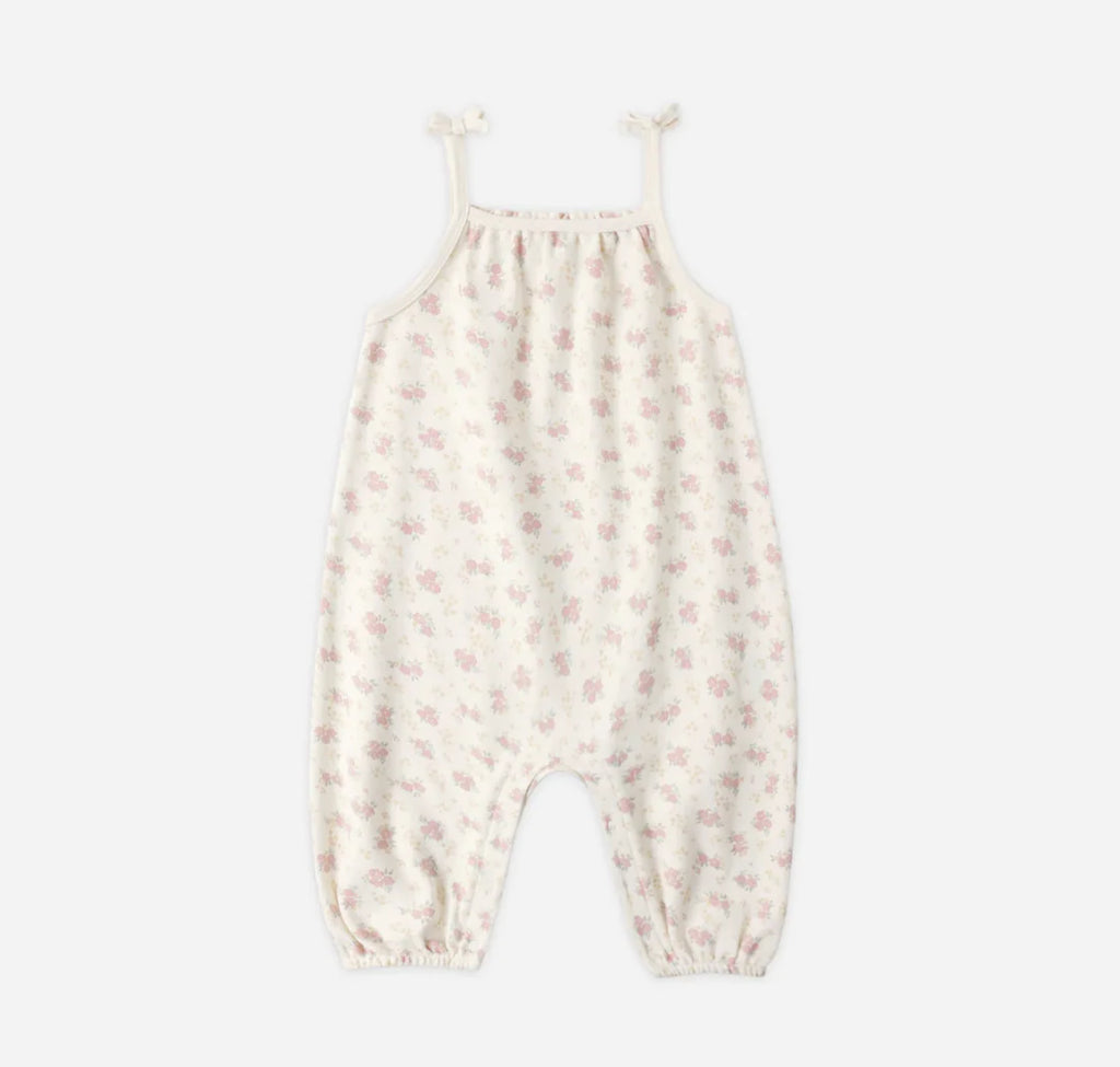 Smocked Jumpsuit Flower Field