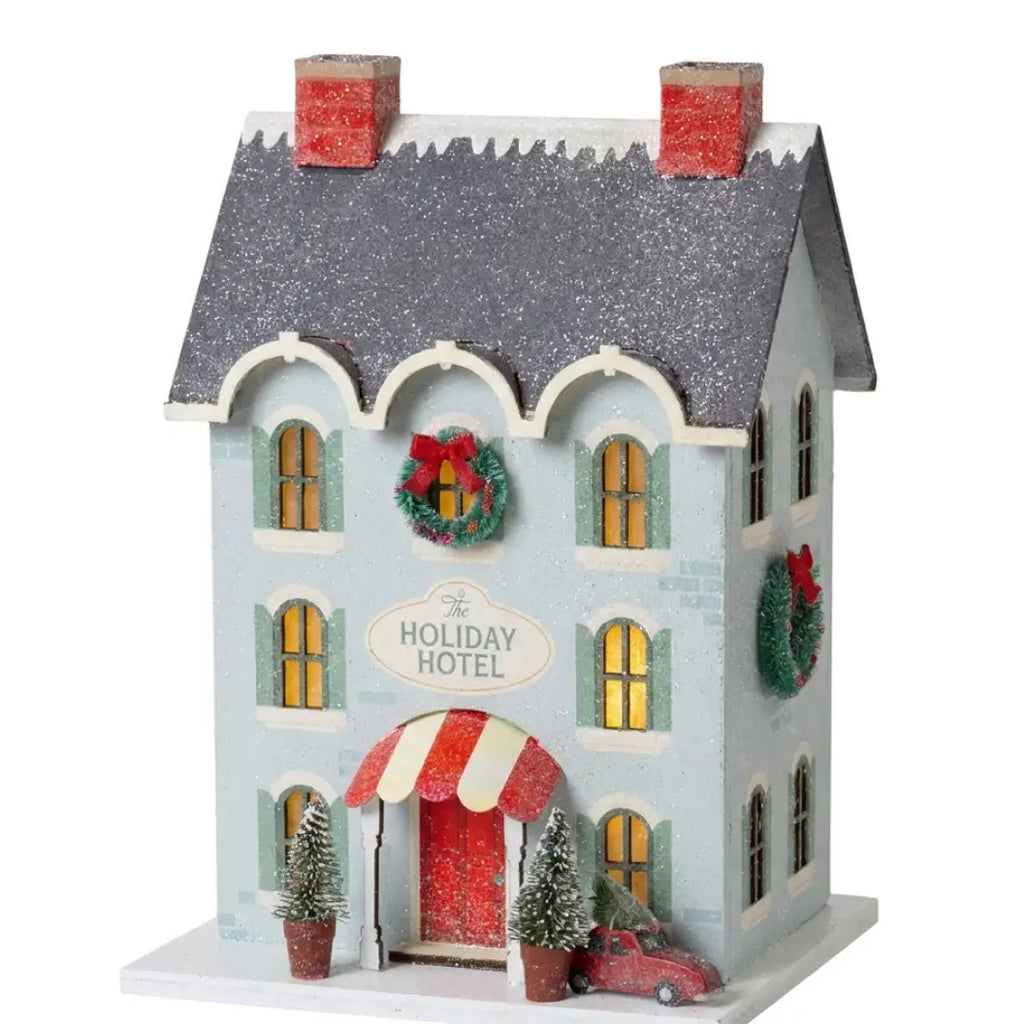 Holiday Hotel Light Up Christmas Village House