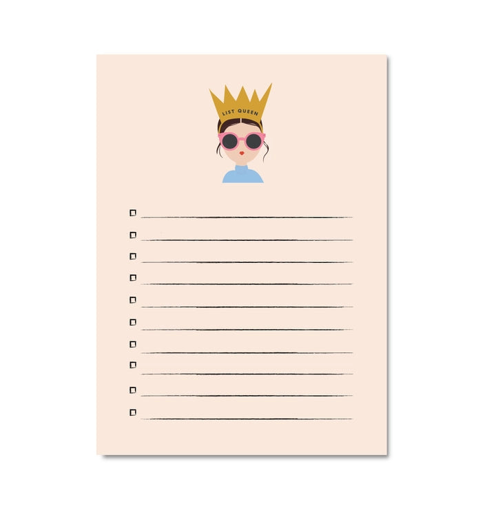 LIST QUEEN NOTEPAD