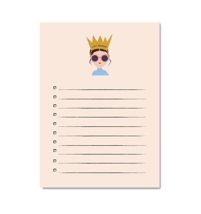 LIST QUEEN NOTEPAD