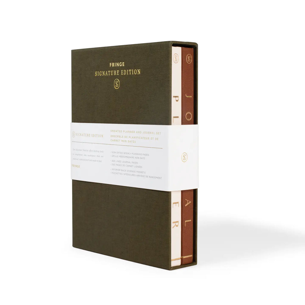 Executive Bookcloth Journal and Planner Set