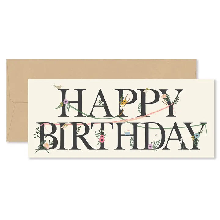 Happy Birthday Floral Card