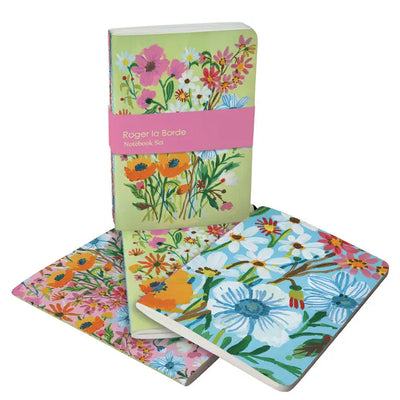 FLOWER FIELD A6 SOFTBACK NOTEBOOKS BUNDLE