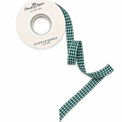 'Forest' Gingham Ribbon