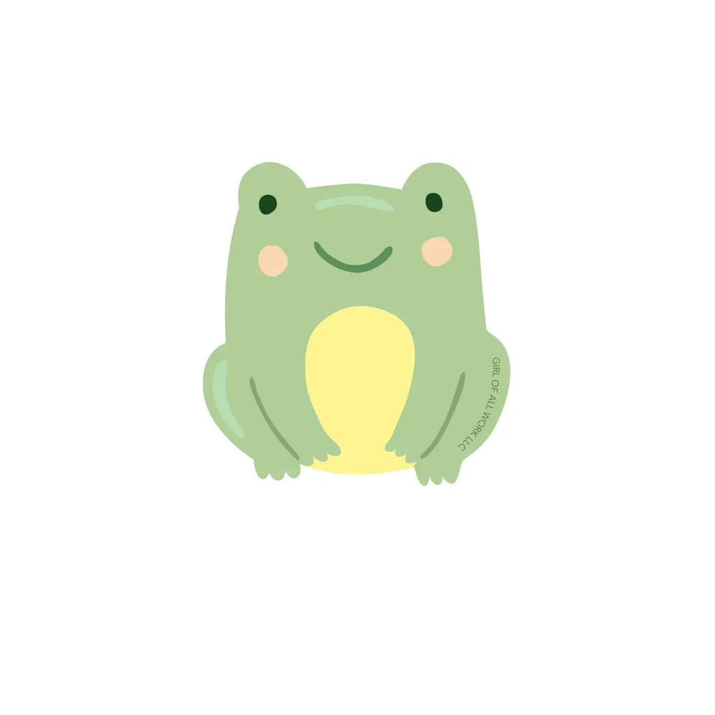 Frog Vinyl Sticker