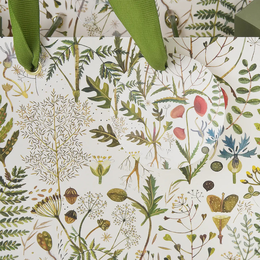 Greens and Flowers - Medium Gift Bag