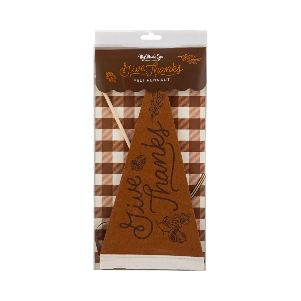 Give Thanks Felt Pennant