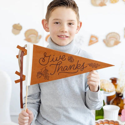 Give Thanks Felt Pennant