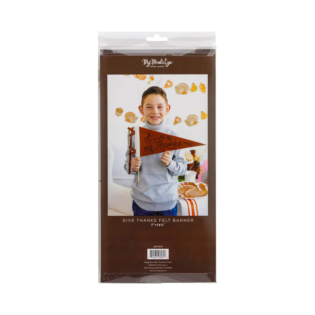 Give Thanks Felt Pennant