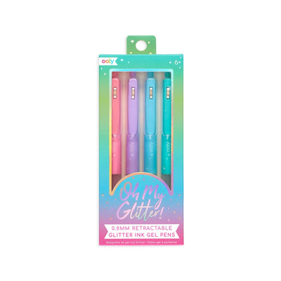 Oh My Glitter!: Retractable Glitter Ink Gel Pens (Set of 4)