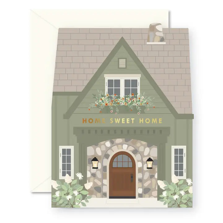 Green Home Sweet Home Folded Card