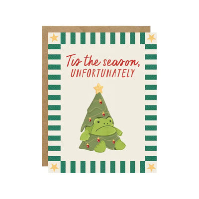 Tis the Season, Unfortunately Frog Jellycat Christmas Card