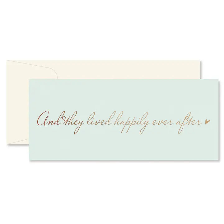 And They Lived Happily Ever After - Wedding Card