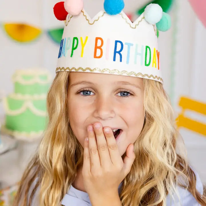 Happy Birthday Felt Crown
