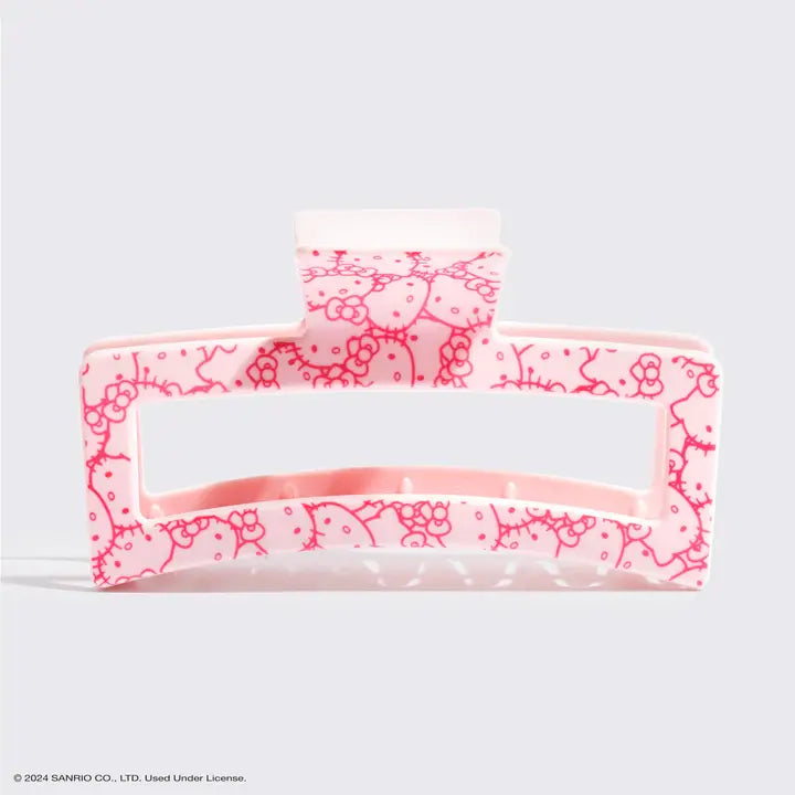 Hello Kitty X Kitsch Recycled Jumbo Open Clawclip-Pink Kitty