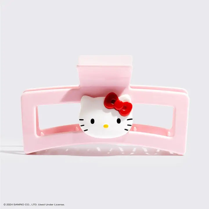 Hello Kitty X Kitsch Recycled Jumbo Open Clawclip-Kitty Face