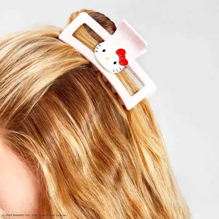 Hello Kitty X Kitsch Recycled Jumbo Open Clawclip-Kitty Face