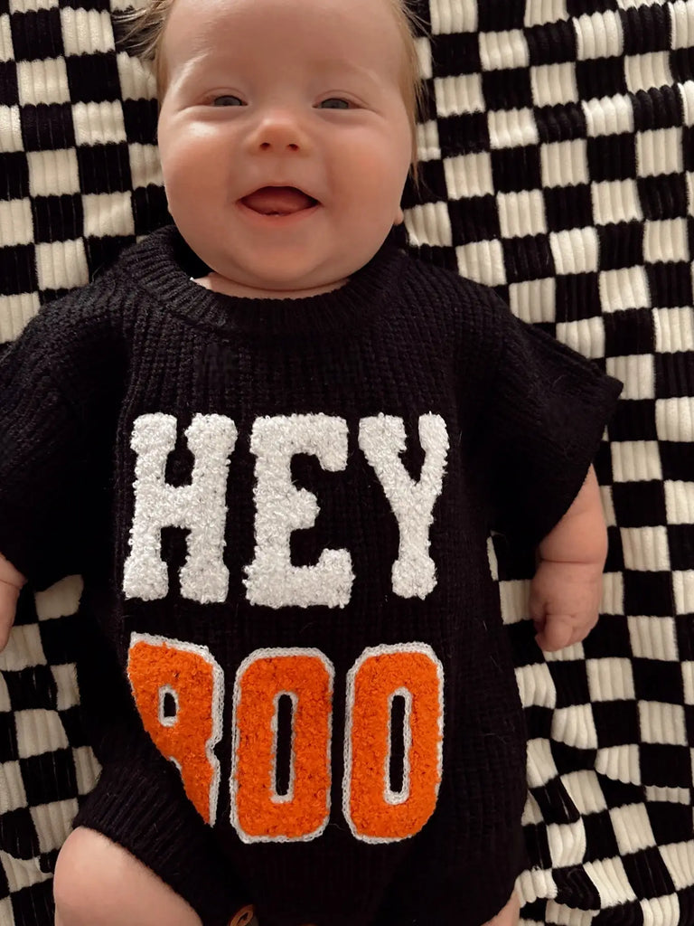 Sweater Romper, Hey Boo