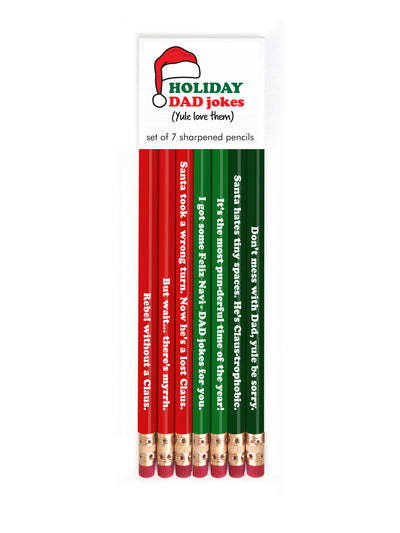 Holiday Dad Jokes Pencils