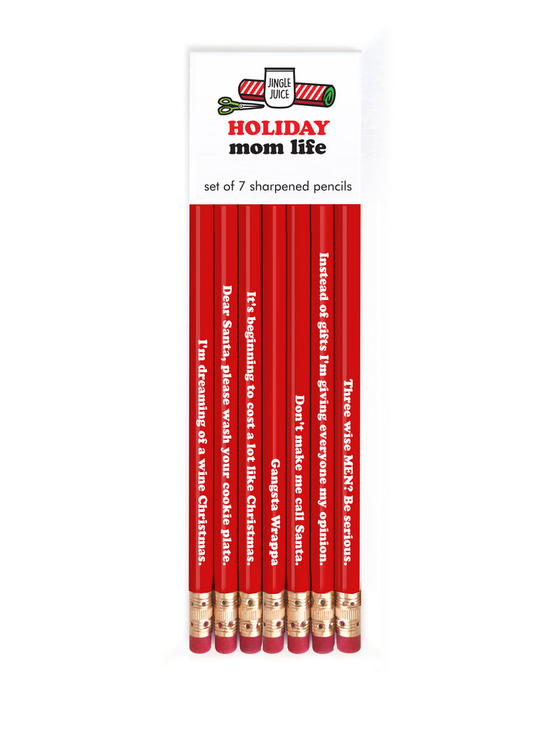 Holiday Mom Life Pencils