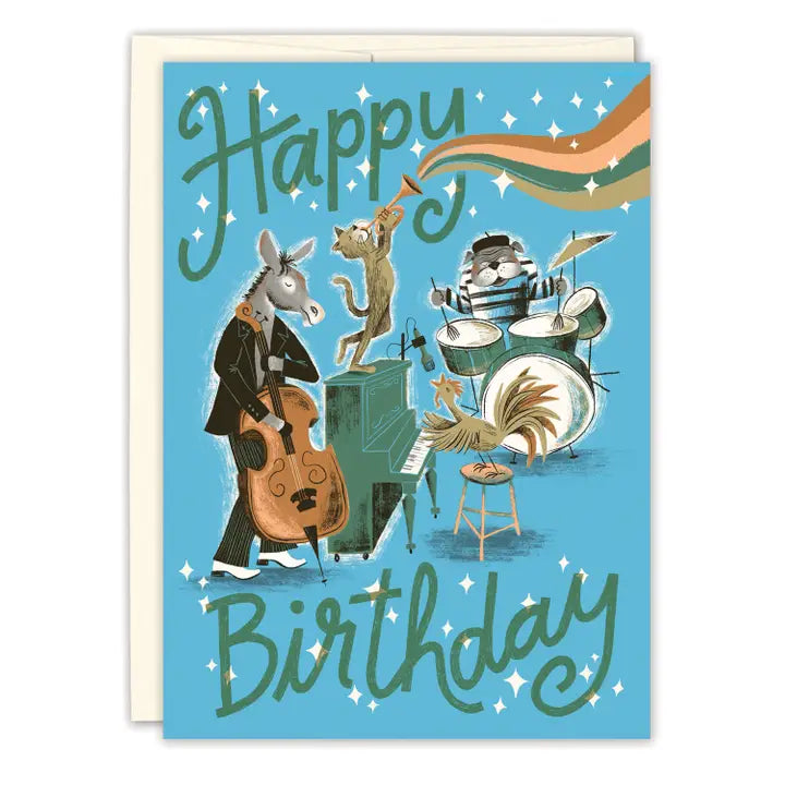 Jazzy Animals Birthday Card
