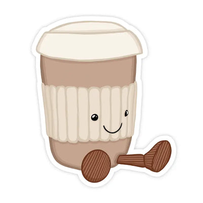 Latte Jellycat Vinyl Sticker