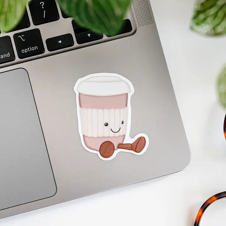 Latte Jellycat Vinyl Sticker