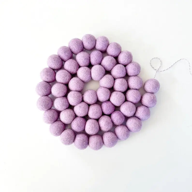 Felt Ball Garland - 50 Felt Balls